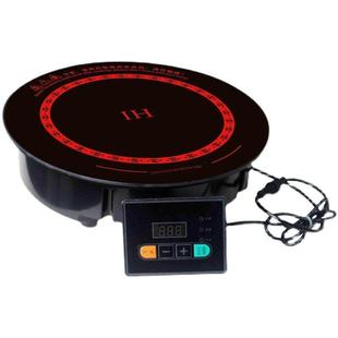 韩国火锅店圆形陶瓷电炉2500W燃气改良电磁炉商用电线控制嵌入式