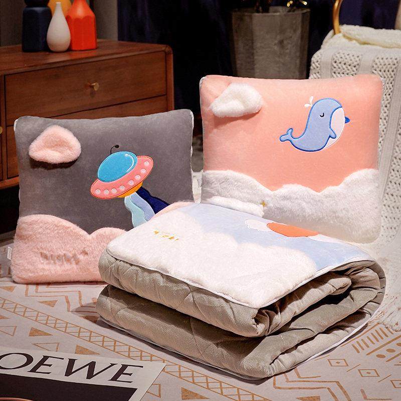 抱枕被子两用靠枕折叠加厚空调毯汽车内靠垫枕头三合一办公室午睡,居家布艺,抱枕被,淘宝优惠券,粉丝福利购,淘宝优惠卷