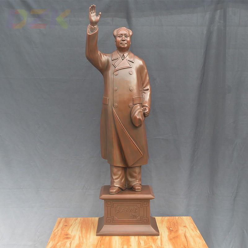 85cm毛主席紫铜挥手像 公司门口伟人挥手像摆件 商务礼品推荐g4