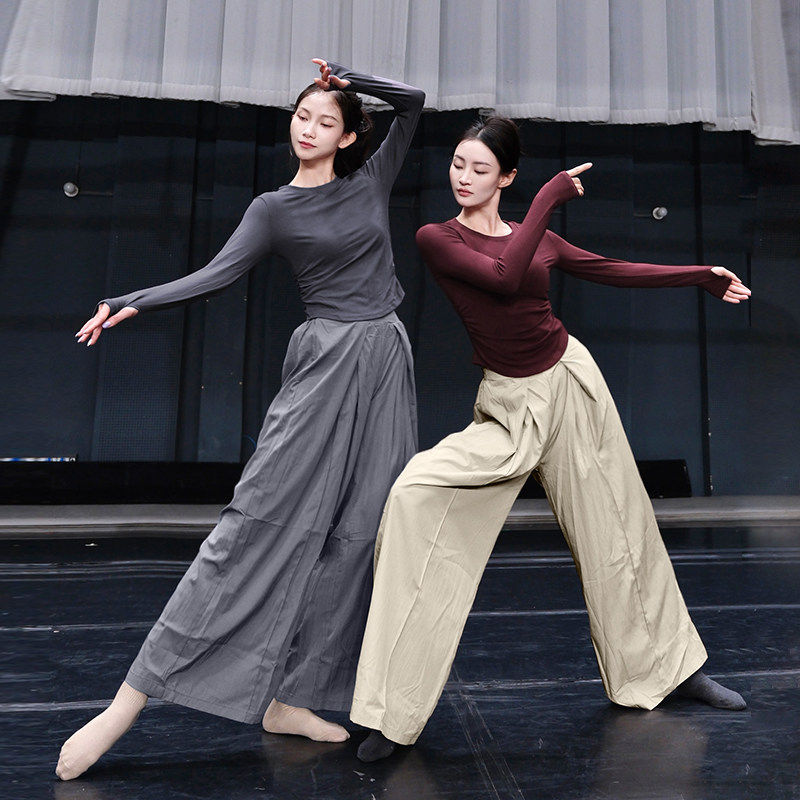 古典舞服装练功服成人新款中国舞形体服长袖短袖现代舞艺考服套装