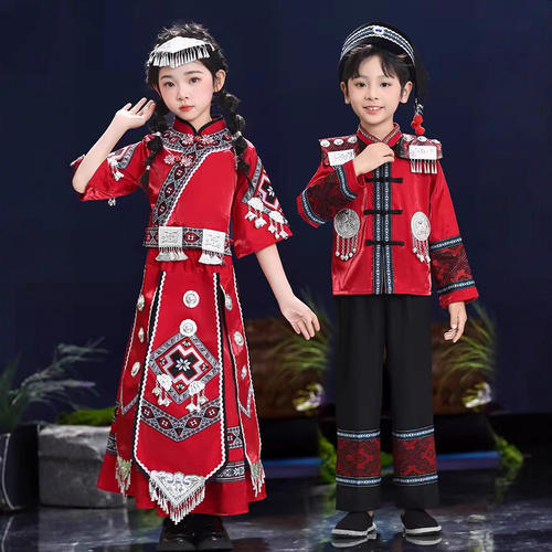 苗族儿童演出服六一中小