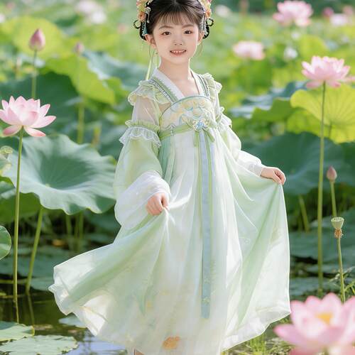 2026新款古风汉服女童春