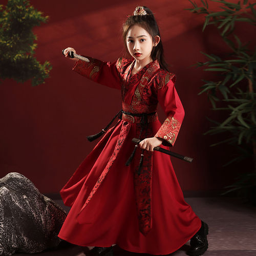花木兰侠客飞鱼服儿童汉
