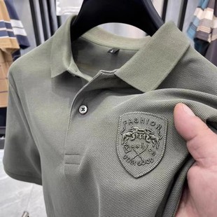 商务休闲半袖 清仓捡漏纯棉polo衫 T恤夏季 男士 体恤上衣服 翻领短袖