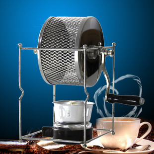 家用手摇烘豆机咖啡生豆烘焙机DIY小型不锈钢滚轮烘烤机炒货