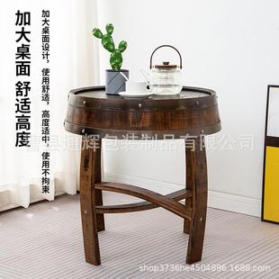 茶桌 实木茶几家用客厅小户型茶桌小边几圆桌阳台泡茶桌子现代中式