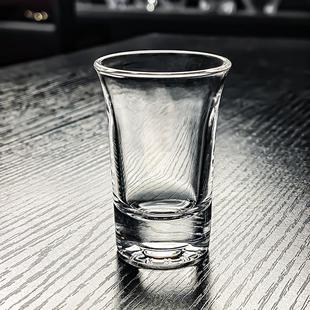 精致高端 40ml杯子水晶玻璃白酒杯小酒杯八钱酒盅轻奢高档家用套装