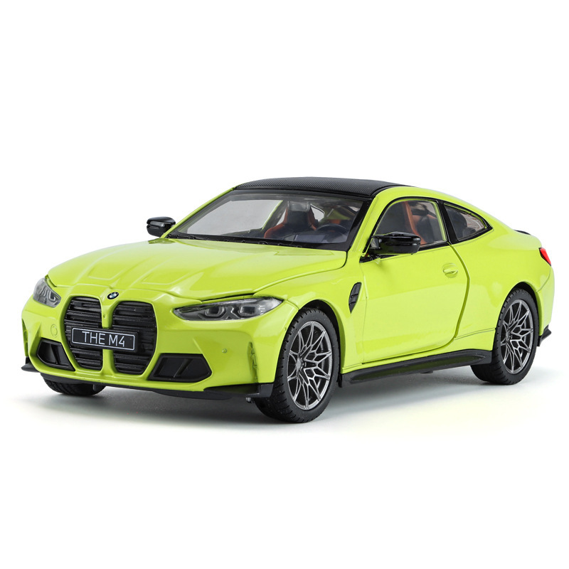 1/24M4仿真合金声光转向减震汽车模型儿童玩具摆件男礼品彩珀