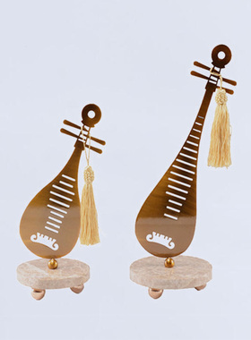 极速新中式金属屏风松树马摆件酒店客厅I售楼处玄关中国风银色家