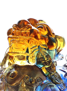 琉璃富貔貅公司企业m开业店铺乔迁招财摆件居家客厅家用高档工艺