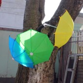 悬吊式 天花板伞 装 迷你伞 跳舞伞 道具伞 工艺伞 纯色伞 娃娃伞