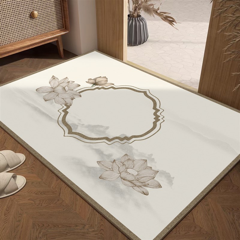 现代中式入户门地垫防滑耐磨地A垫入户门垫国风玄关地毯门厅进门