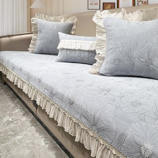 沙发垫四季通用2024新款轻奢现代防滑高级感客厅皮坐垫专用套罩巾