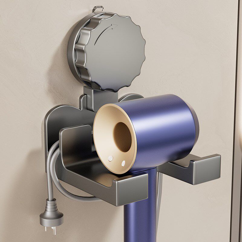 吸盘吹风机置物架免打孔壁挂电吹风收纳架浴室置物架风筒一体挂架