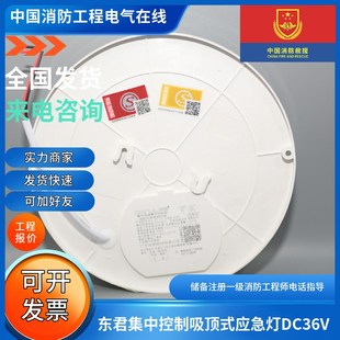 E9W 东君集中控制吸顶式 ZFJC 03E东君应急疏散灯 应急灯DC36V