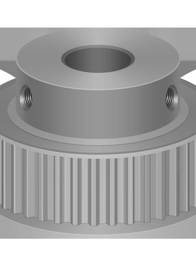 S5M45齿 同步带轮凸台 槽宽27 BF型 同H步皮带轮齿轮铝45S5M250-B