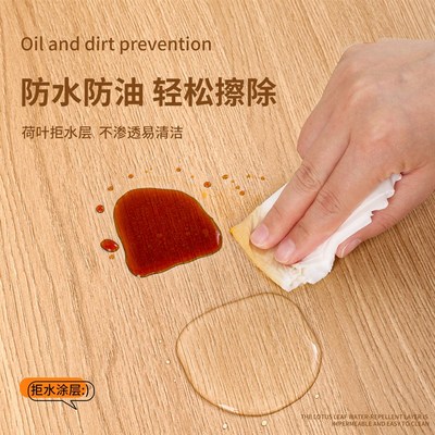 厨房灶台防油贴纸自粘防火耐高温墙纸木纹台面翻新保护垫防水贴膜