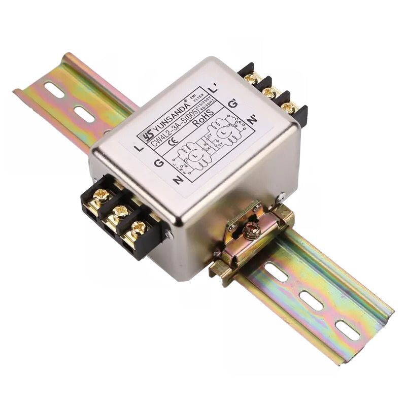 CW4L2-30A-S(005)单相交流导轨式电源L滤波器净化器EMI高性能双极