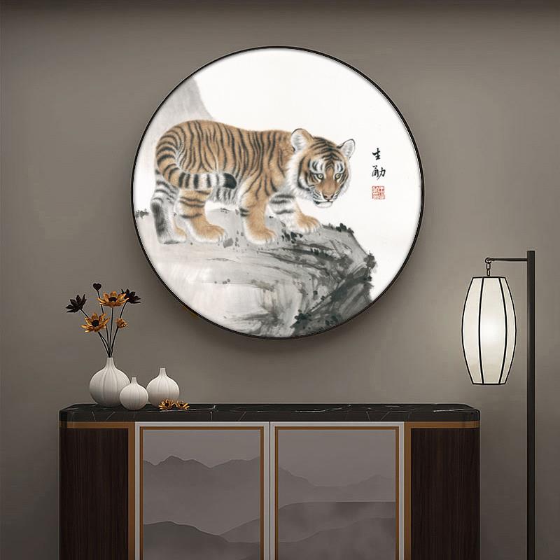 幼儿园楼梯墙面十二生肖装饰画圆形鼠牛虎兔龙蛇马羊猴鸡狗猪挂画图片