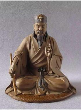 陶瓷艺术礼品《黄大仙》石湾公仔家居酒店铺开业佛堂客厅吉祥摆件