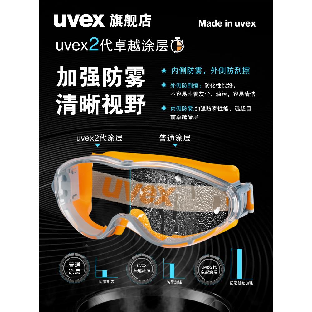 uvex护镜四UVEX\/优季雾骑目行摩托车防沙尘防风镜防眼镜近视眼防