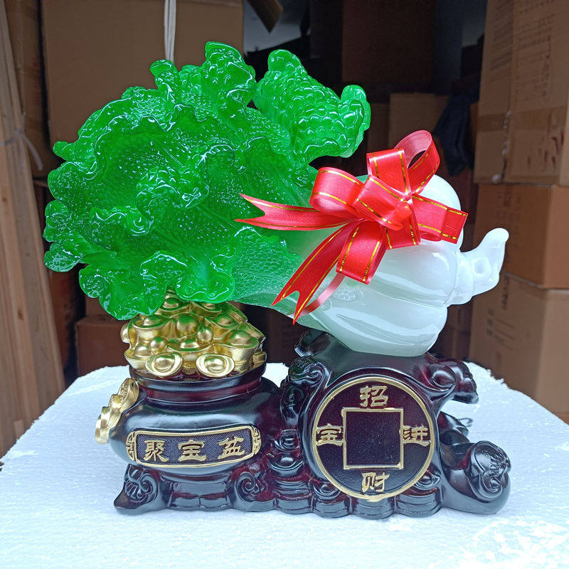 招财进宝聚宝盆百财如意树脂工艺