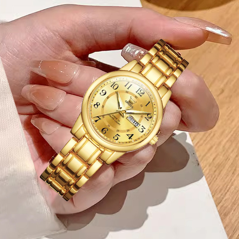 抖音快手热卖外贸跨境石英表数字腕表双历简约女士手表女