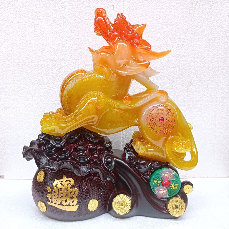 招财进宝貔貅麒麟树脂工艺品风水