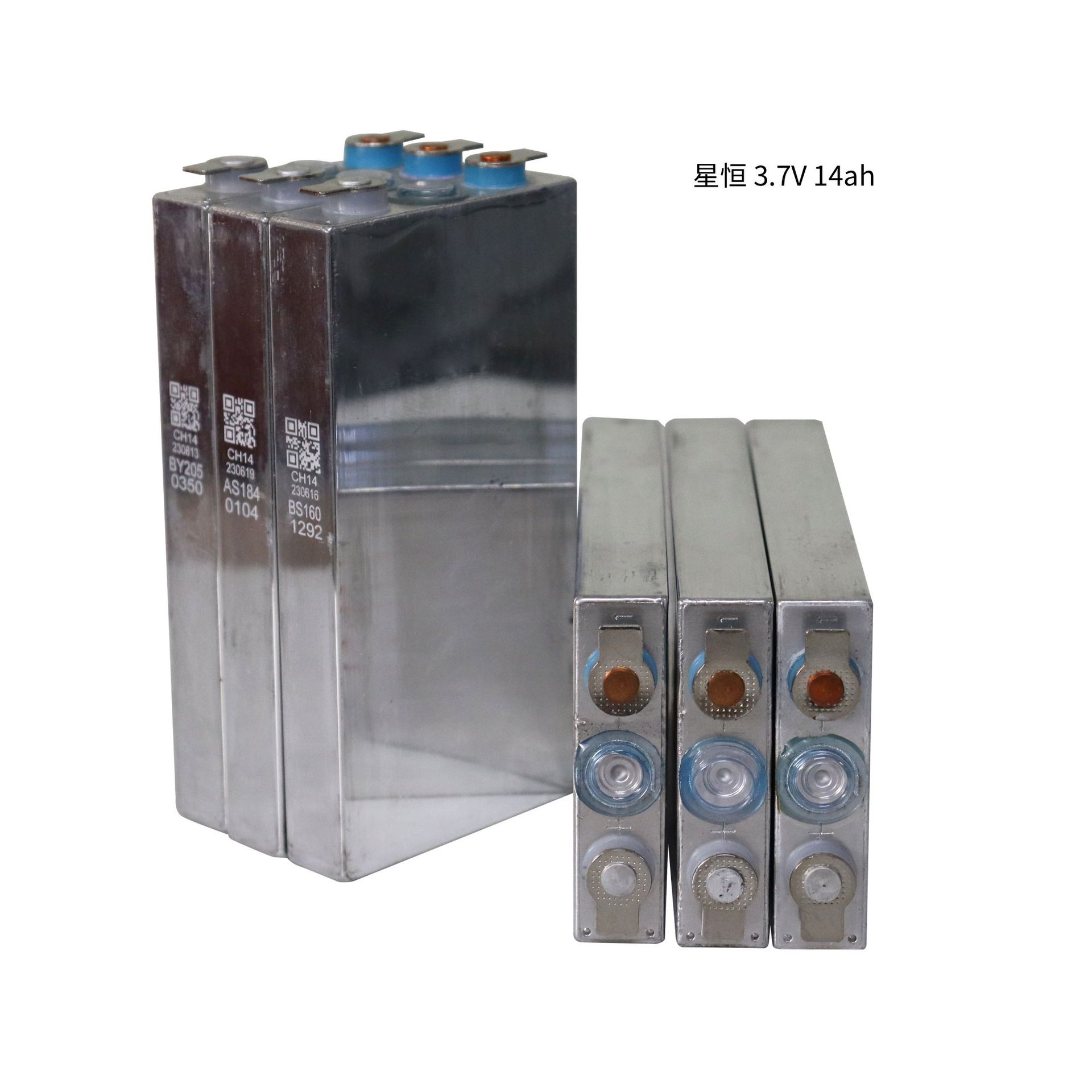星恒全新3.7V12Ah/14ah三元锂电芯太阳能电动车储能动力启动电源