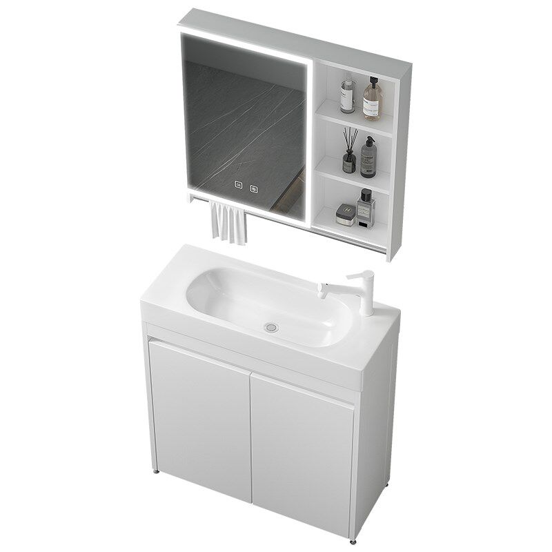 落地式洗手盆柜组合陶瓷一体极窄长小尺寸户型卫生间洗脸盆洗漱台