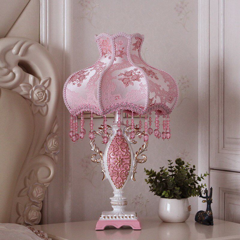 欧式台灯客厅茶几装饰灯温馨插电式遥控可调节亮度书房卧室床头灯