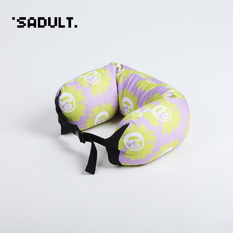 恶搞小雏菊办公室u形午睡枕飞机旅行便携u型枕车用护颈颗粒颈椎枕