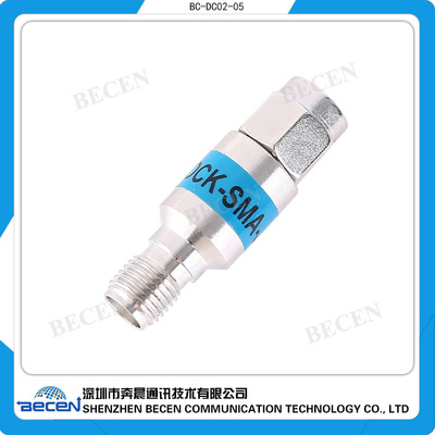 当天发货 DC 6GHz 2W SMA-JK三元合金隔直器 50欧姆 阻隔器