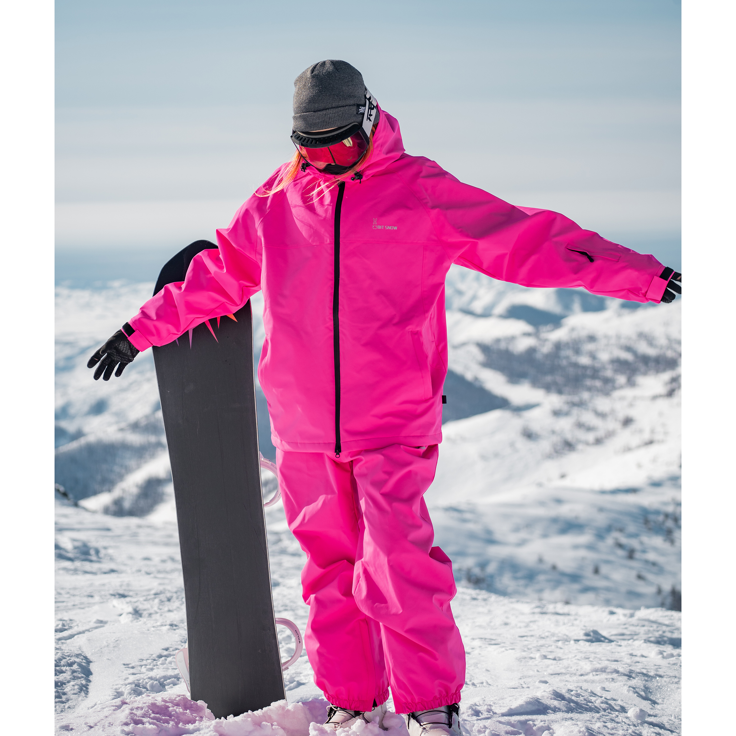 雪比特单板滑雪服套装防水保暖