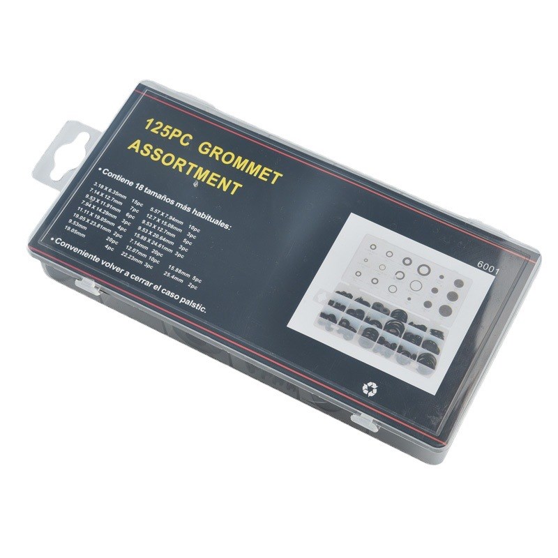 125pcs黑色O型圈气缸,阀门,汽车化工管道,水管橡胶密封圈