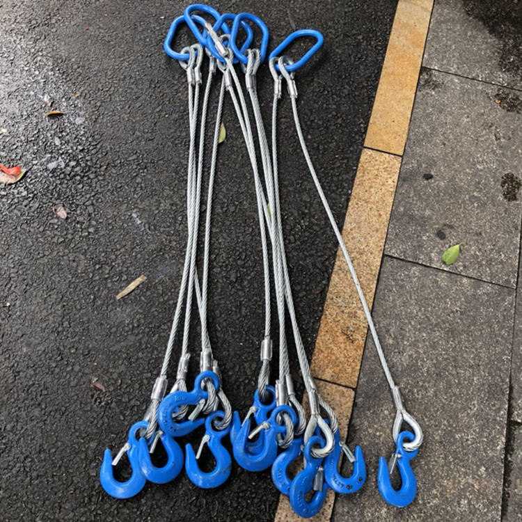 钢丝绳吊索具/压制钢丝绳组合吊具/起重吊钩索具/二肢三肢四肢图片