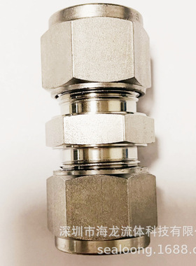 Swagelok不锈钢卡套式管接头 SS-16M0-6