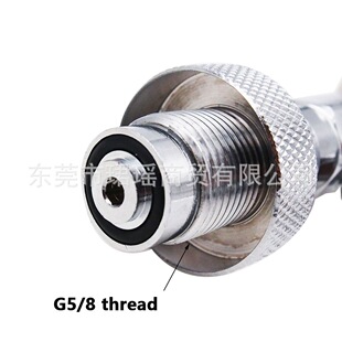 跨境供应G5/8潜水瓶阀门高压测压接头400bar/6000psi压力表