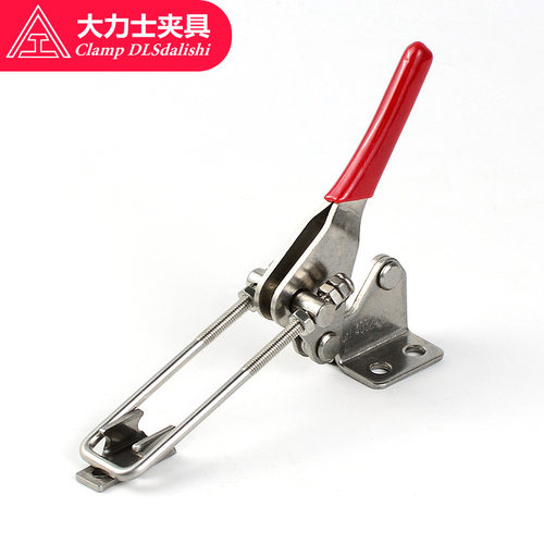 大力士夹具304不锈钢门闩式GH-40324-SS-WDCS箱扣夹钳快速扣夹具