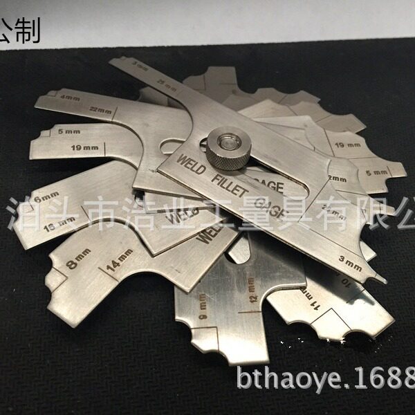 MG-11型凸轮式焊缝量规公英制 304不锈钢焊缝圆角规 角焊接凹凸图片