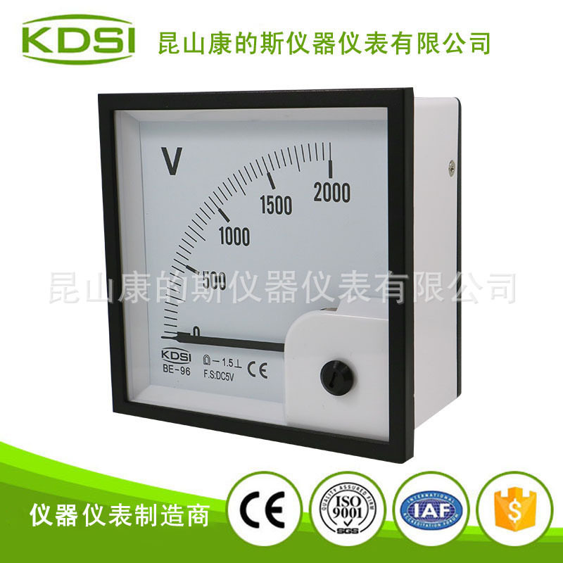 仪器仪表 指针式船用电压表 直流电压表头BE-96 DC5V 2000V