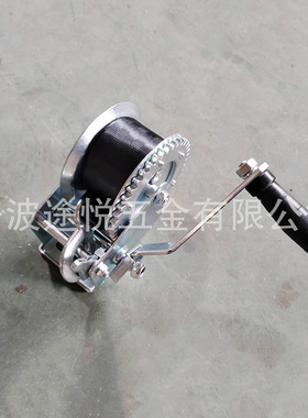 厂家1000lbs拖车绞盘织带手摇绞车游艇织带手动绞盘现货供应