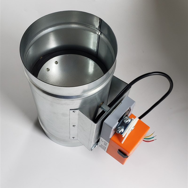 电动220v风量调节阀镀锌插接密闭风阀dn100mmdn150mm200mm