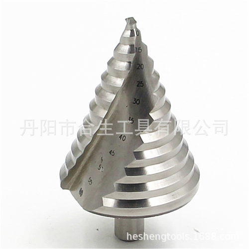 6-60mm大尺寸开孔器高速钢螺旋槽阶梯钻白钻塔钻三角钻多功能钻头