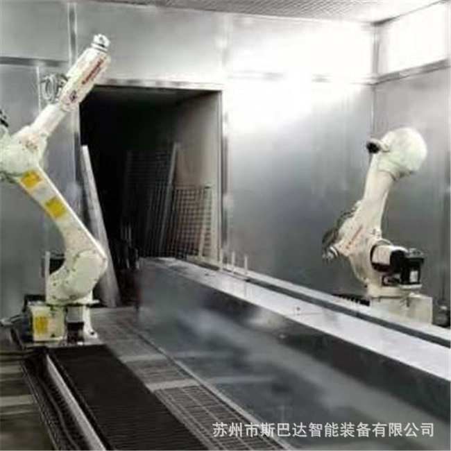 优惠家具木器喷涂工业机器人6轴机械臂喷漆发那科abb静电旋杯喷涂