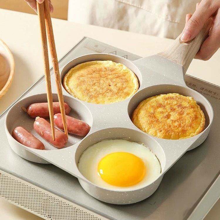 四孔煎蛋做蛋饺鸡蛋汉机家用蛋堡具小煎饼模平底不粘堡锅