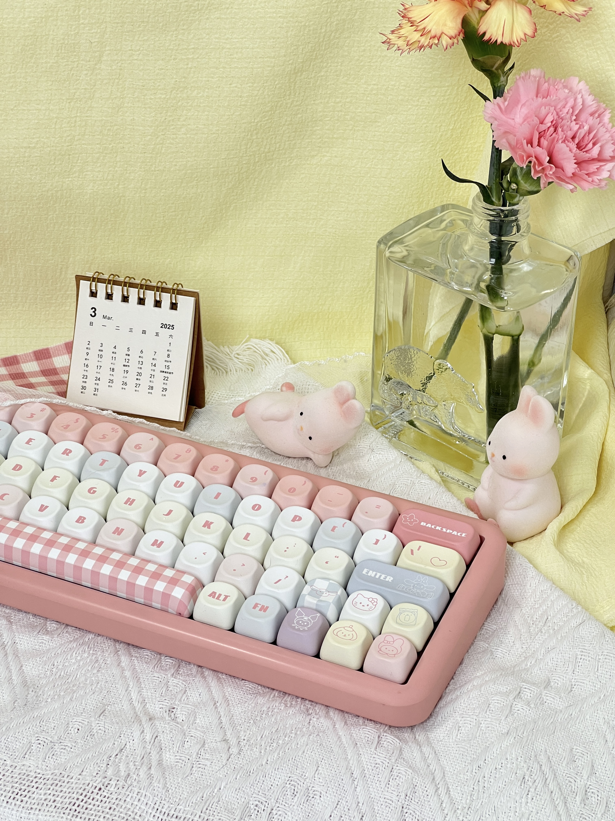 星辰大海原创三丽鸥键帽MOA高度热升华pbt材质女生可爱个性键帽