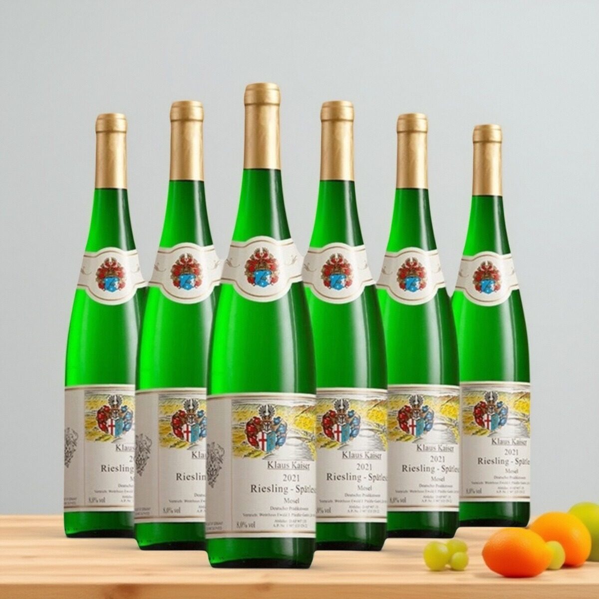 德国原瓶进口 摩泽尔德哈森凯撒晚收雷司令甜白葡萄酒750ml*6瓶装