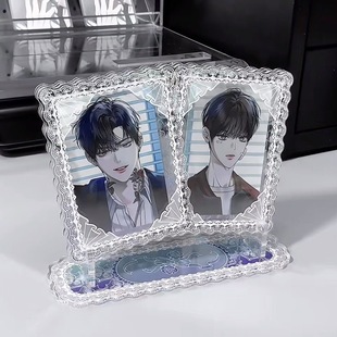 小红书同款双框谷美展示架高颜值相框亚克力谷美小卡明信