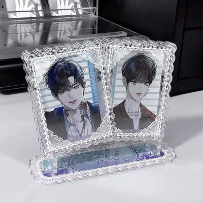 小红书同款双框谷美展示架高颜值相框亚克力谷美小卡明信